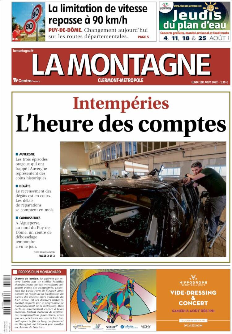 Portada de La Montagne (Francia)