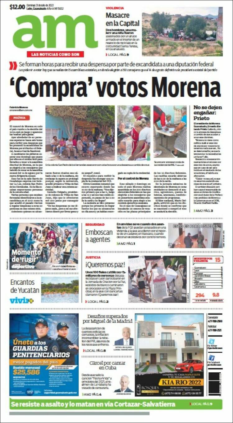 Portada de Al Día A.M. (M&eacute;xico)