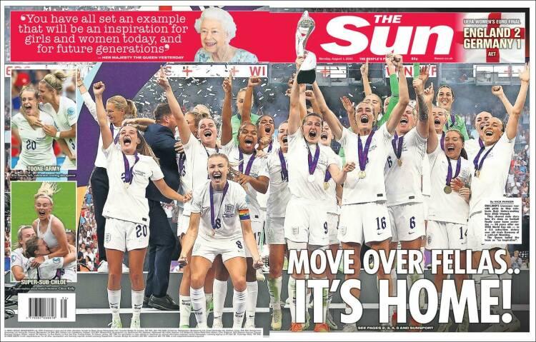 Portada de The Sun (Reino Unido)