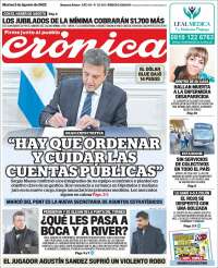 Portada de Crónica (Argentina)