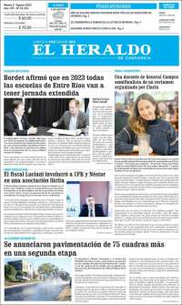 Portada de El Heraldo de Concordia (Argentina)