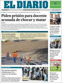 Portada de El Diario de Paraná (Argentina)