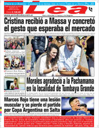 Portada de Periódico Lea (Argentina)