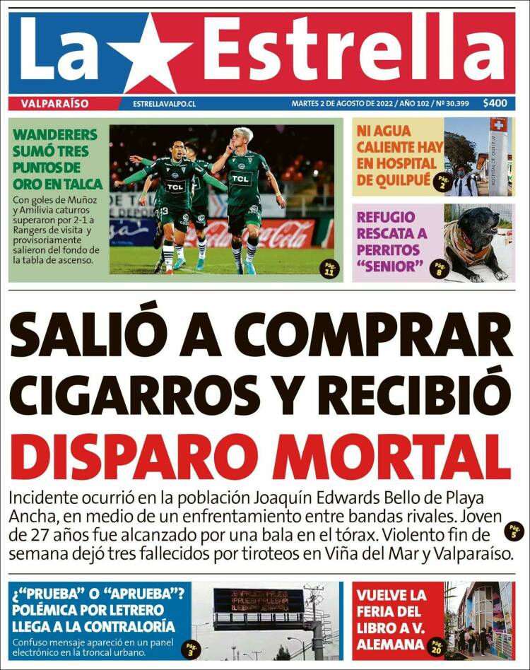 Portada de Estrella de Valparaiso (Chile)