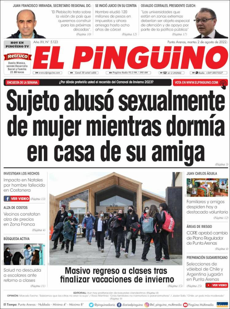 Portada de El Pingüino (Chile)