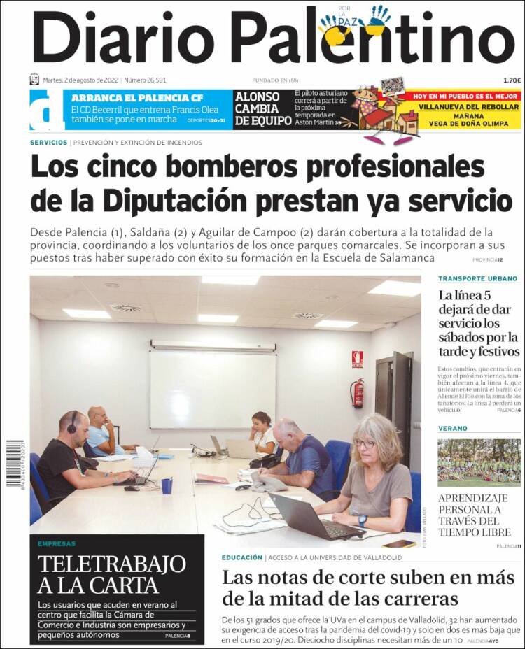 Portada de Diario Palentino (España)