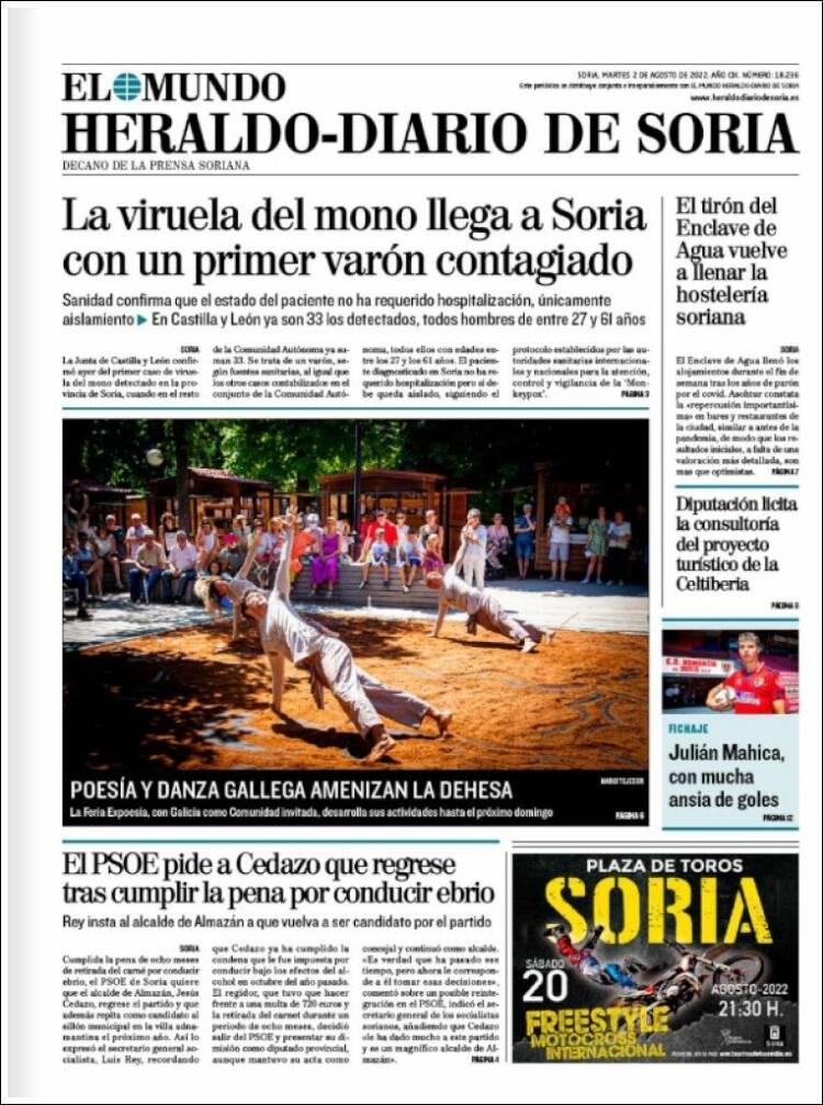 Portada de Diario de Soria (España)