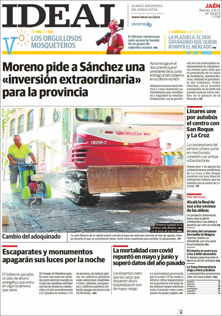 Portada de El Ideal de Jaén (España)