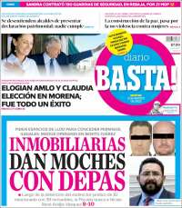 Portada de Diario Basta (México)