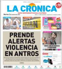 Portada de La Crónica de Baja California (México)