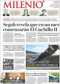 Portada de Milenio de Monterrey (México)