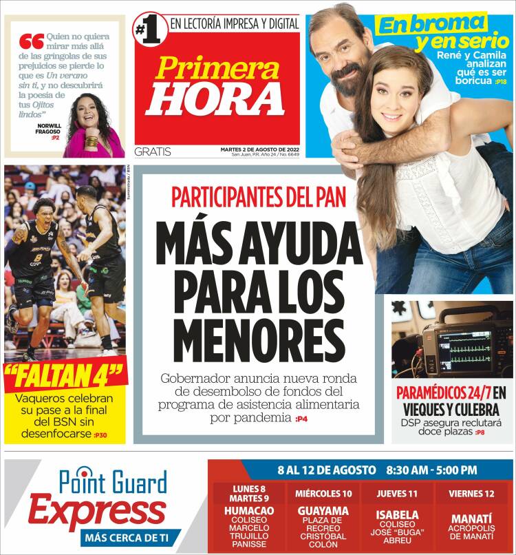 Newspaper Primera Hora (Puerto Rico). Newspapers in Puerto Rico