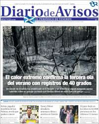 Portada de Diarios de Avisos (España)