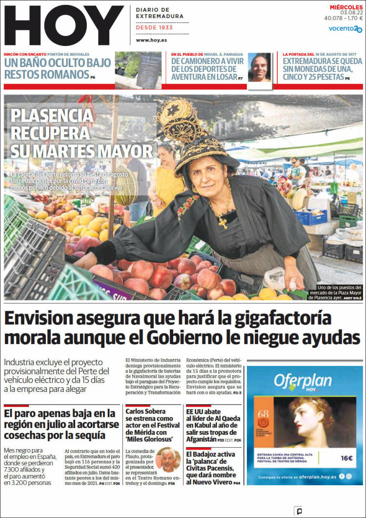 Portada de Hoy - Badajoz (España)