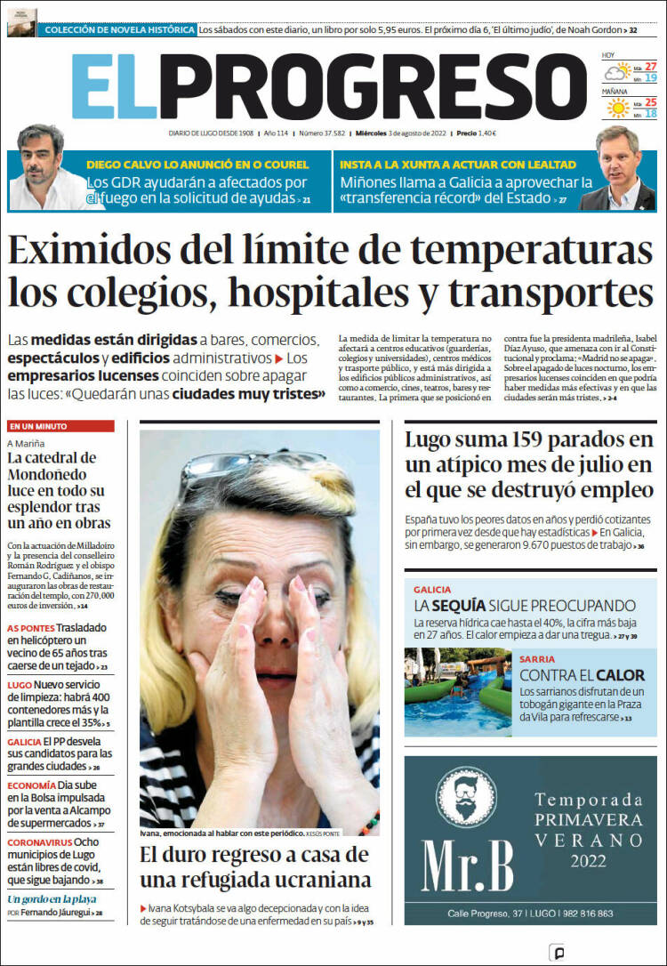 Portada de El Progreso (España)