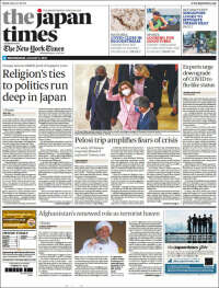 Portada de The Japan Times (Japón)