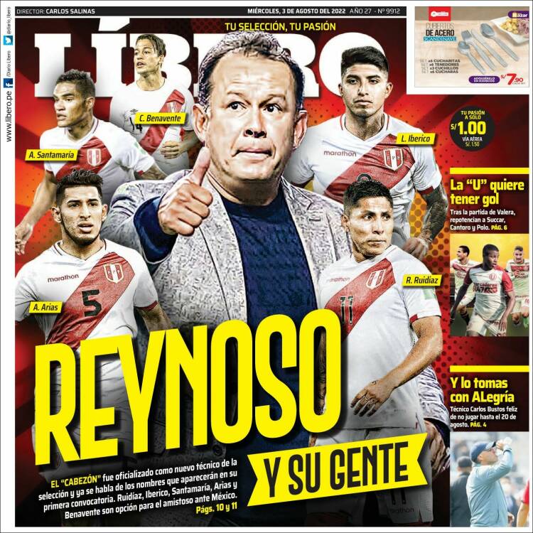 Portada de Líbero (Perú)