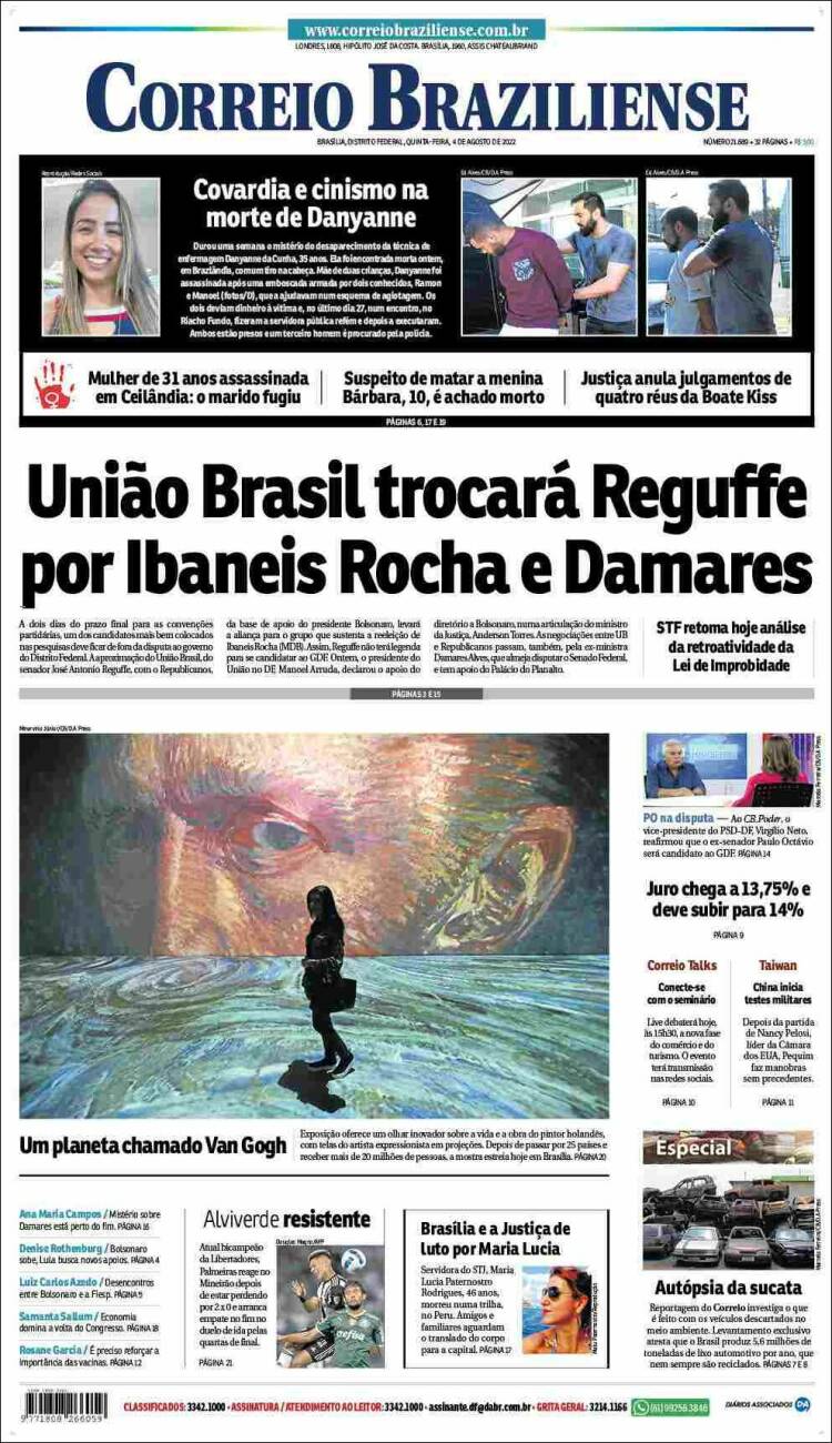 Portada de Correio Braziliense (Brasil)