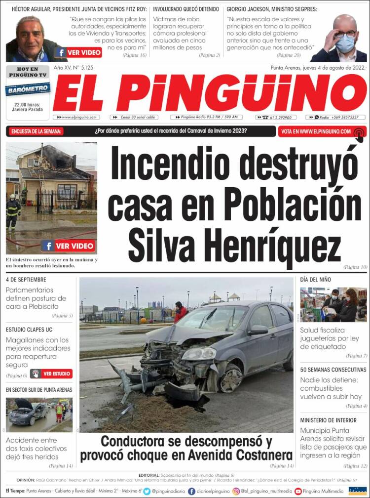 Portada de El Pingüino (Chile)