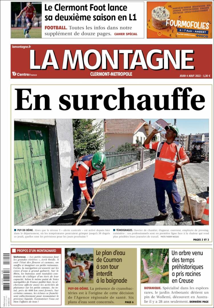 Portada de La Montagne (Francia)