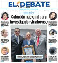 Portada de El Debate de Culiacán (México)