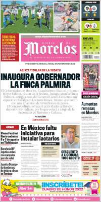 Portada de Diario de Morelos (México)