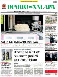 Portada de Diario de Xalapa (México)