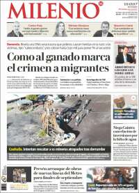 Portada de Milenio de Monterrey (México)