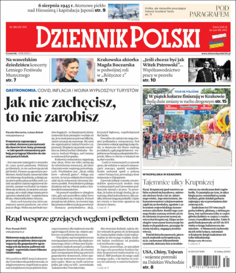 Portada de Dziennik (Polonia)