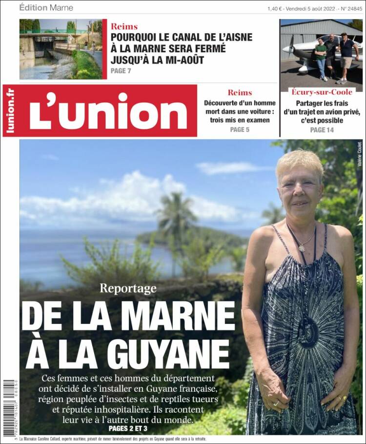 Portada de L'Union (Francia)