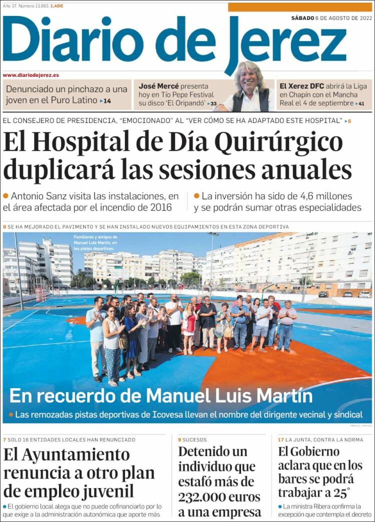 Portada de Diario de Jerez (España)