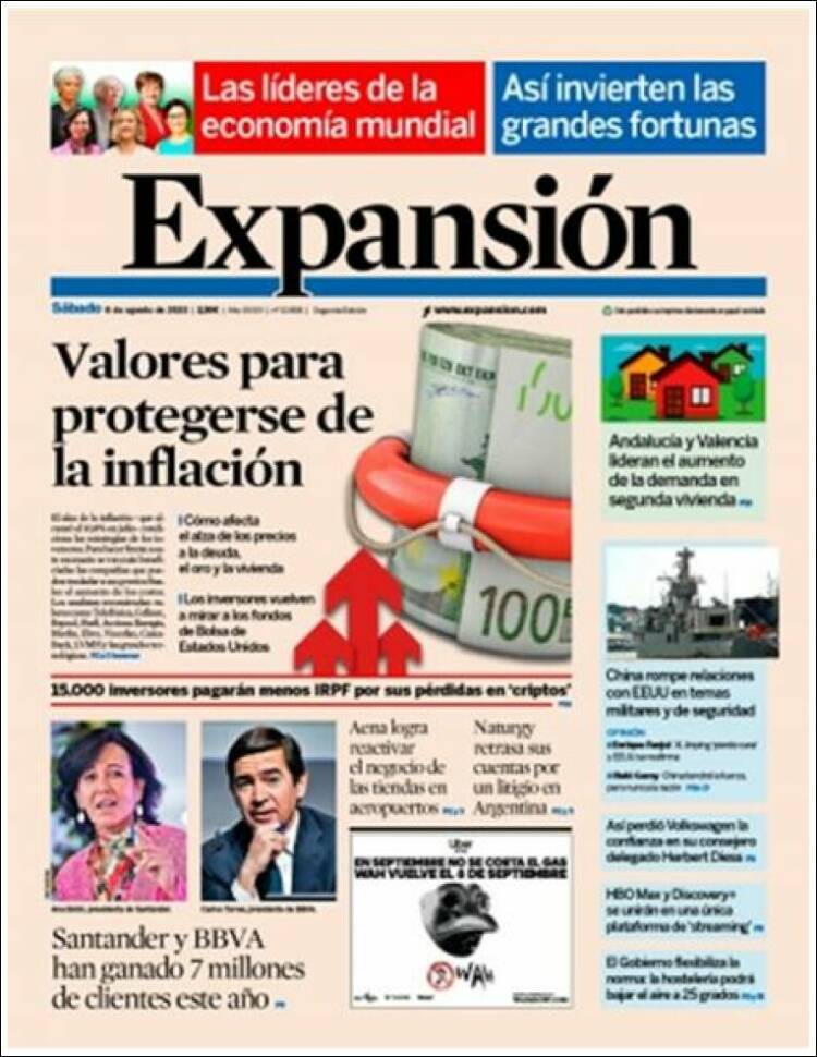 Portada de Expansión (Espa&ntilde;a)