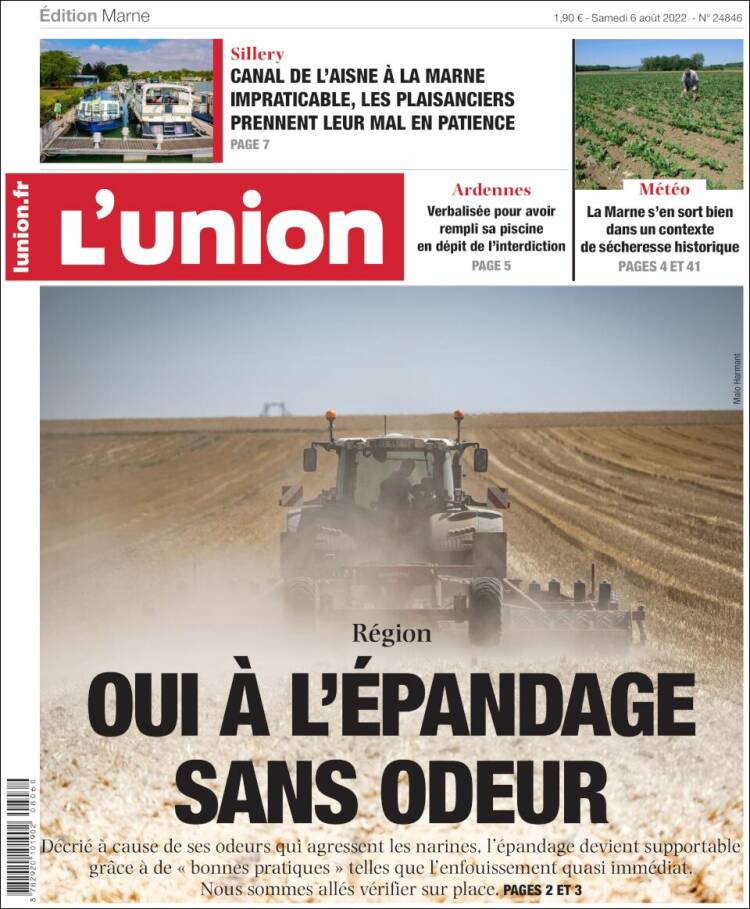 Portada de L'Union (Francia)