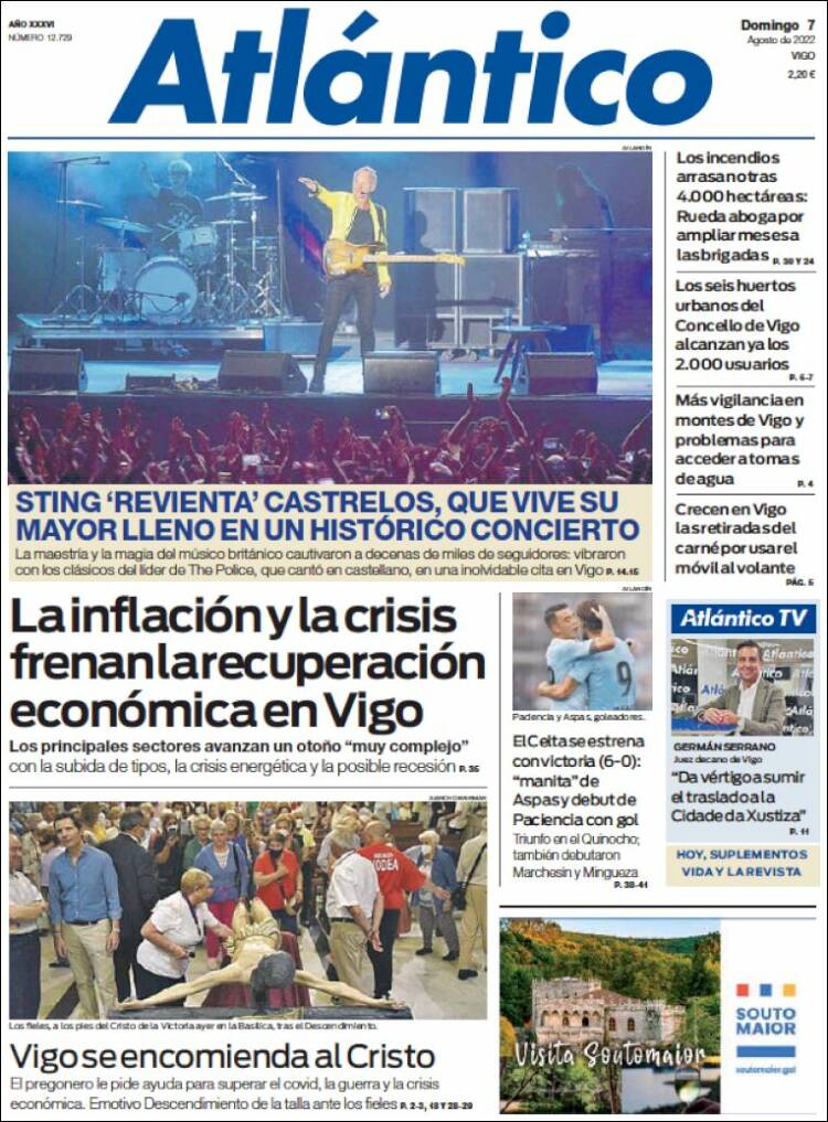 Portada de Atlántico Diario (España)