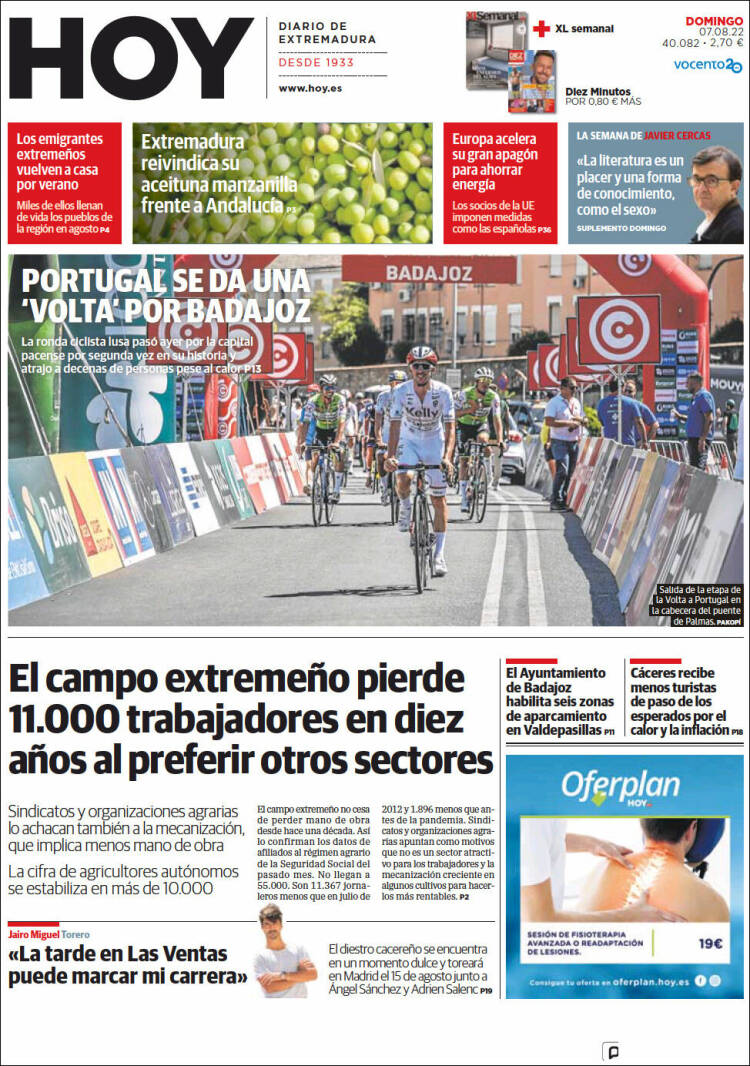 Portada de Hoy - Badajoz (España)