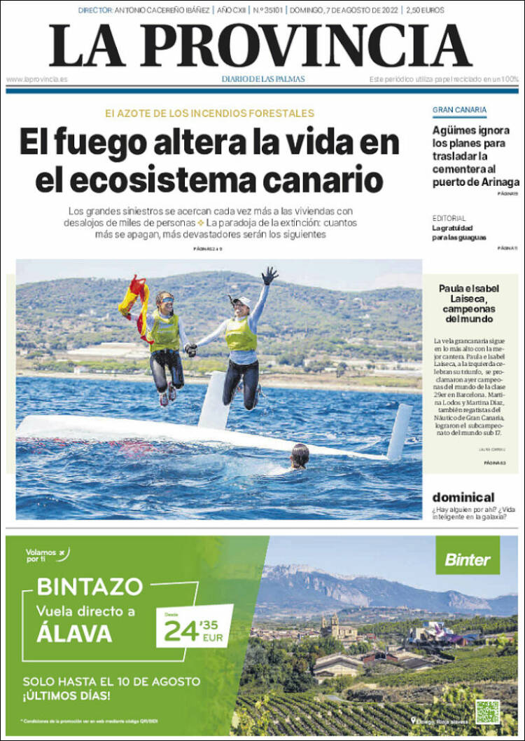 Portada de La Provincia (Espa&ntilde;a)