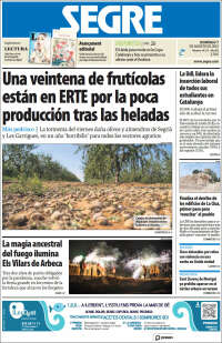 Portada de Segre  (Espa&ntilde;a)