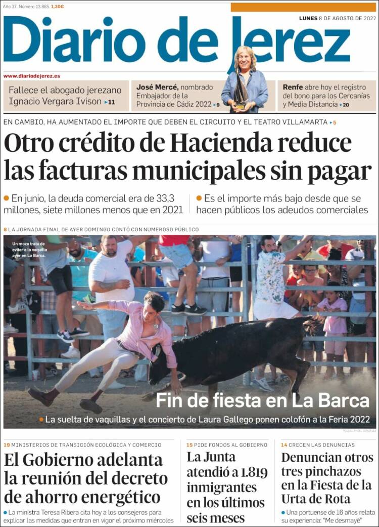 Portada de Diario de Jerez (España)
