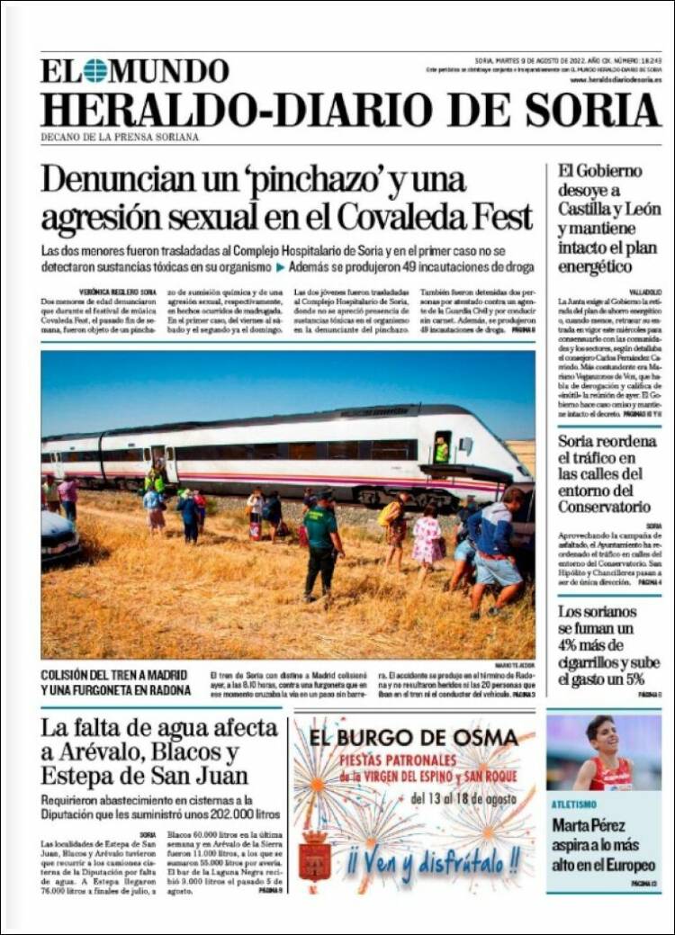 Portada de Diario de Soria (España)