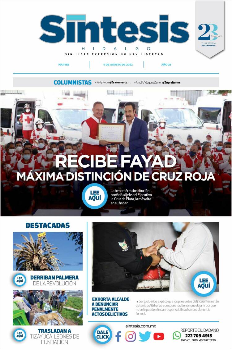 Portada de Sistesis - Hidalgo (M&eacute;xico)