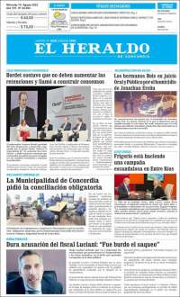 Portada de El Heraldo de Concordia (Argentina)