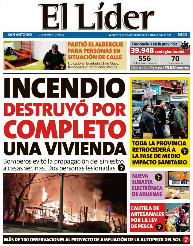 Portada de Lider de San Antonio (Chile)