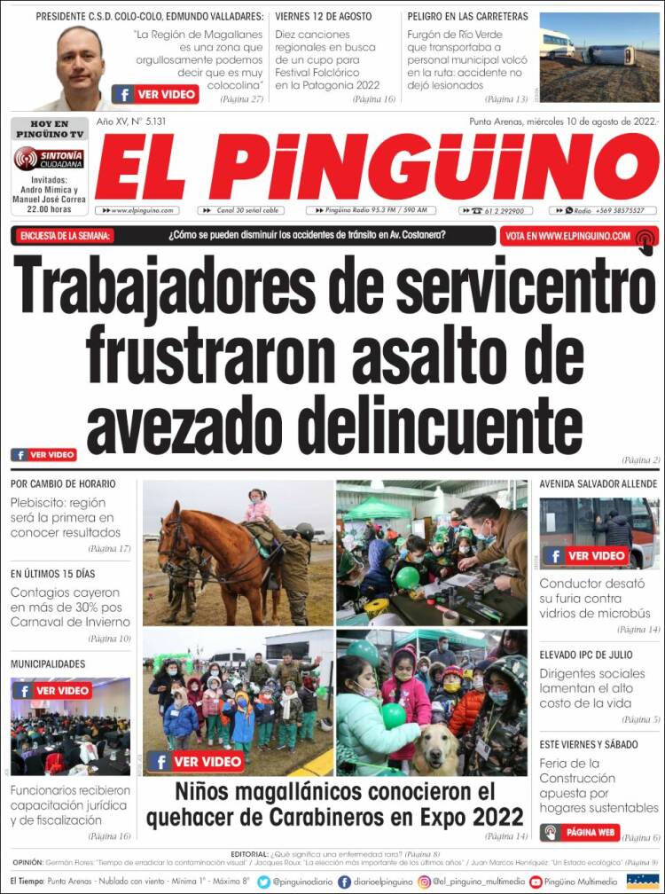 Portada de El Pingüino (Chile)