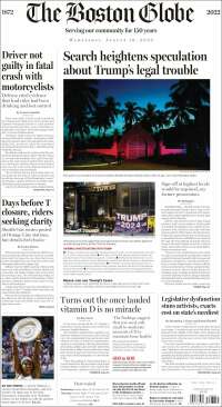 Portada de Boston Globe (USA)