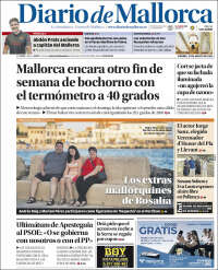 Portada de Diario de Mallorca (España)