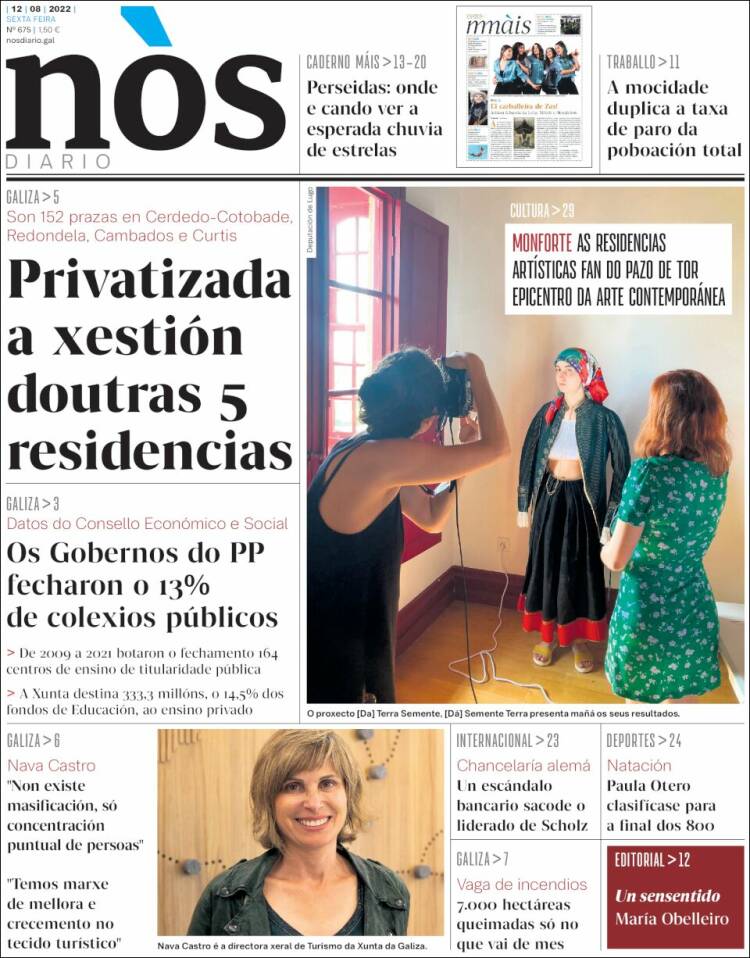 Portada de Nòs Diario (España)