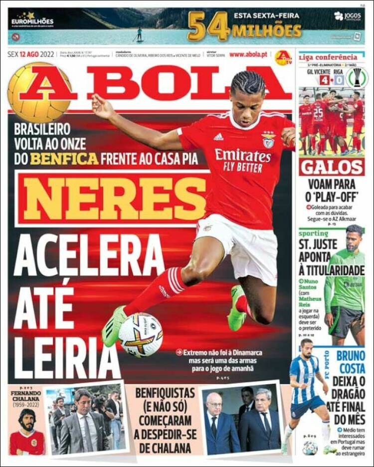 Portada de A Bola (Portugal)