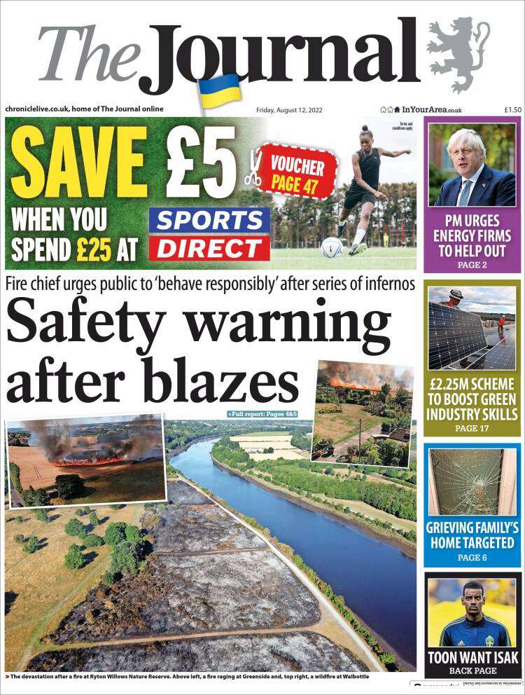 Portada de The Journal (Reino Unido)