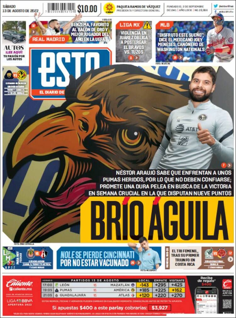 Portada de Esto (Mexico)