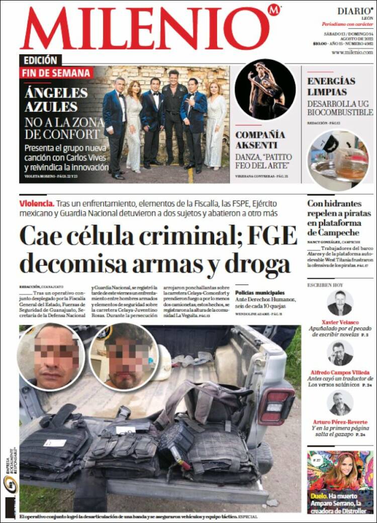 Portada de Milenio de León (Mexico)